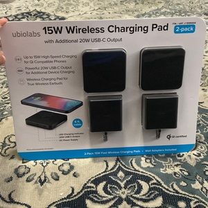 Ubiolabs 15 W Wireless Charging Pad 2 Pk
